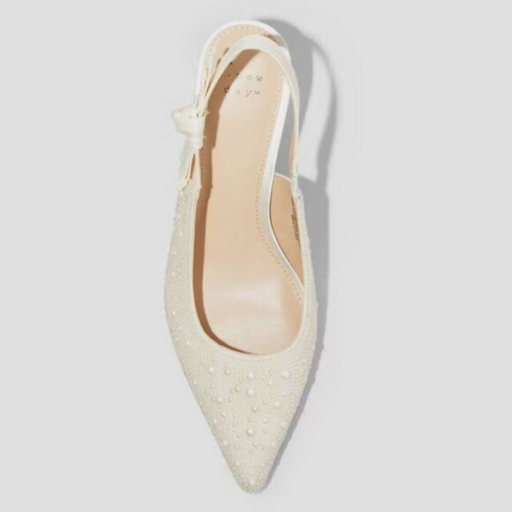 Women's Milan Pearl Slingback Pumps - A New Day